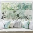 Blackout wall decals - Window sticker country flowers - ambiance-sticker.com