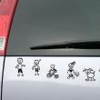 Car Stickers and Decals - Sticker Spurts of flame - ambiance-sticker.com