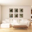 Wall decals for doors - Wall 3D Plants - ambiance-sticker.com
