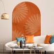 Wallpaper pre-pasted  - Wallpaper prepasted orange palm leaves arch - ambiance-sticker.com