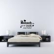 Wall decals with quotes - Wall decal  Der Mensch its - Ludwig Feuerbach - ambiance-sticker.com