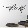 Bedroom wall decals - Wall decal Love with arrows - ambiance-sticker.com