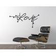 Bedroom wall decals - Wall decal Love with arrows - ambiance-sticker.com