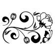 Flowers wall decals - Wall decal Butterfly and peony - ambiance-sticker.com