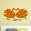 Animals wall decals - Wall decal sticker 2 Swans lovers - ambiance-sticker.com