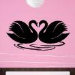 Wall decal sticker 2 Swans lovers - ambiance-sticker.com