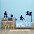 Wall decals for kids - 2 pirates on board Wall decal - ambiance-sticker.com