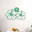 Flowers wall decals - Wall decal 3 heads of flowers - ambiance-sticker.com