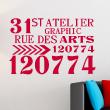 Wall decals with quotes - Wall decal 31st Atelier Graphic - decoration - ambiance-sticker.com