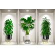 Wall decals 3D - Wall stickers 3D leafy plants - ambiance-sticker.com