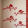 Wall decal sticker 4 sparrows laughing - ambiance-sticker.com