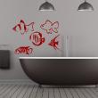 5 fish Wall decal - ambiance-sticker.com