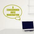 Wall decals with quotes - Wall decal A consommer avec modération II - ambiance-sticker.com