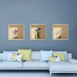 Wall decals 3D - Wall decal 3D effect orchid flowers - ambiance-sticker.com