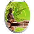 WC wall decals -Wc flap decal Zen atmosphere with buddha - ambiance-sticker.com