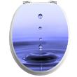WC wall decals -Wc flap decal Fall of drops of water - ambiance-sticker.com