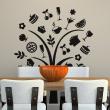 Wall decals for the kitchen - Food on a tree - ambiance-sticker.com