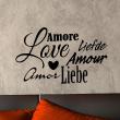 Wall decals with quotes - Wall decal Love words - ambiance-sticker.com