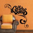 Wall decals for the kitchen - Wall decal Coffee lovers - ambiance-sticker.com