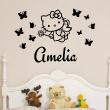 Wall decals for kids - Personalized Angel Kitty Wall decal - ambiance-sticker.com
