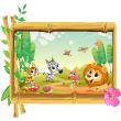 Wall decals for kids - African animals in the wonderland wall decal - ambiance-sticker.com