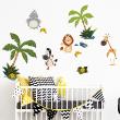 Wall decals for kids - Animals in the jungle wall decal - ambiance-sticker.com