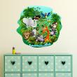 Animals wall decals - Wall decal Jungle animals in celebration - ambiance-sticker.com