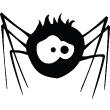 WC wall decals - Wall decal Sad spider - ambiance-sticker.com