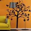 Animals wall decals - Tree surrounded by birds Wall decal - ambiance-sticker.com