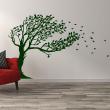 Flowers wall decals - Wall decal Wind-blown tree - ambiance-sticker.com