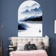Wall decal landscape - Wall decal arch japanese landscape - ambiance-sticker.com