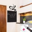 Wall decals Chalckboards & Whiteboards -  Chalkboard wall decal coffee abstract + white chalk - ambiance-sticker.com