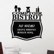 Wall decals Chalckboards - Wall decal Comptoir bistrot - ambiance-sticker.com