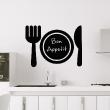 Wall decals Chalckboards - Wall decal Design cutlery - ambiance-sticker.com