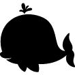 Wall decals Chalckboards - Wall decal Silhouette whale - ambiance-sticker.com
