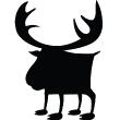 Wall decals Chalckboards - Wall decal Deer silhouette - ambiance-sticker.com