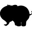Wall decals Chalckboards - Wall decal Silhouette elephant - ambiance-sticker.com