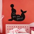 Wall decals Chalckboards - Wall decal Silhouette seal - ambiance-sticker.com