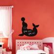 Wall decals Chalckboards - Wall decal Silhouette seal - ambiance-sticker.com
