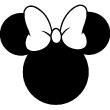 Wall decals Chalckboards - Wall decal Silhouette Minnie - ambiance-sticker.com