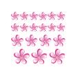 Car wall decals - Car lots of pink flowers wall decal - ambiance-sticker.com