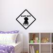 Wall decals for babies  Baby boy on board wall decal - ambiance-sticker.com