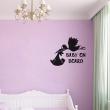 Wall decals for babies  Stork with a baby wall decal - ambiance-sticker.com