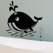 Animals wall decals - Wall decal Whale and its jet of water - ambiance-sticker.com
