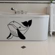 Animals wall decals - Phenomenal joyful whale calf - ambiance-sticker.com