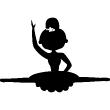Wall decals for kids - Classical ballet dancer with tutu Wall decal - ambiance-sticker.com