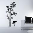 Flowers wall decals - Wall decal Bamboo and stork - ambiance-sticker.com