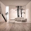 Flowers wall decals - Wall decal bamboo and three stems - ambiance-sticker.com