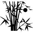 Flowers wall decals - Wall decal bamboo under the sun of Asia - ambiance-sticker.com