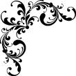 Wall decals design - Wall decal Baroque floral - ambiance-sticker.com